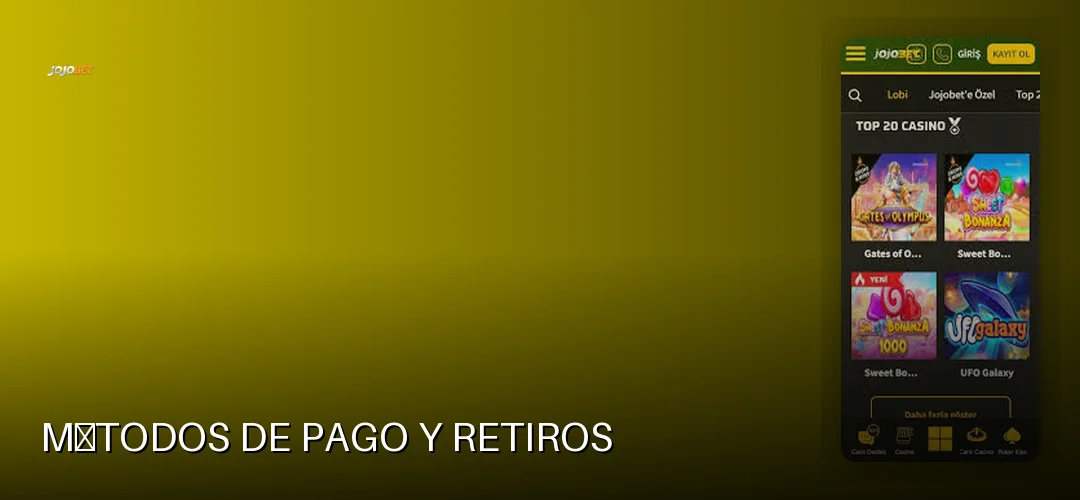 Métodos de pago y retiros