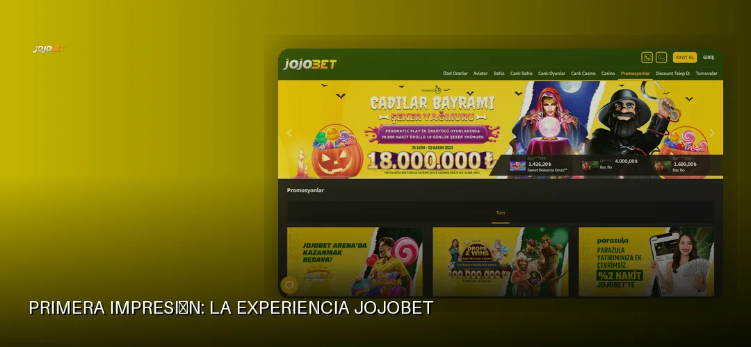 Primera impresión: la experiencia Jojobet