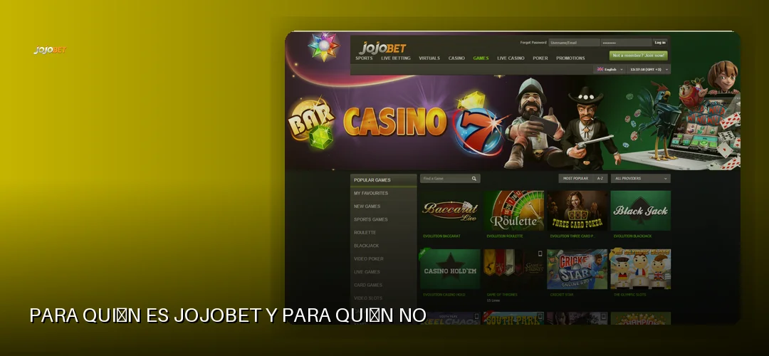 Para quién es Jojobet y para quién no